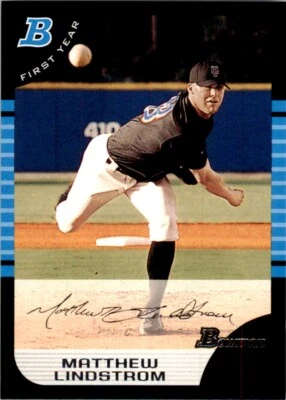 Bowman Matt Lindstrom 2005 New York Mets #180 Foto 1 de 2