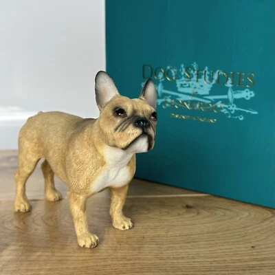 Bulldog Francés Leonardo ornamento estatuilla escultura Frenchie amante regalo, en caja Foto 1 de 4