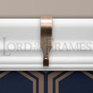 51x12mm Bronce Estrecho Riel de Imagen Ganchos Espejo Colgante Pintura Fuerte Fiable - Imagen 1 de 3