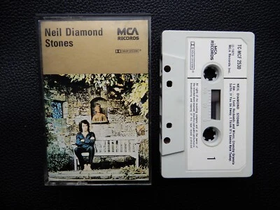 NEIL DIAMOND - STONES - UK CASSETTE TAPE ALBUM - RARE VARIANT - Изображение 1 из 4
