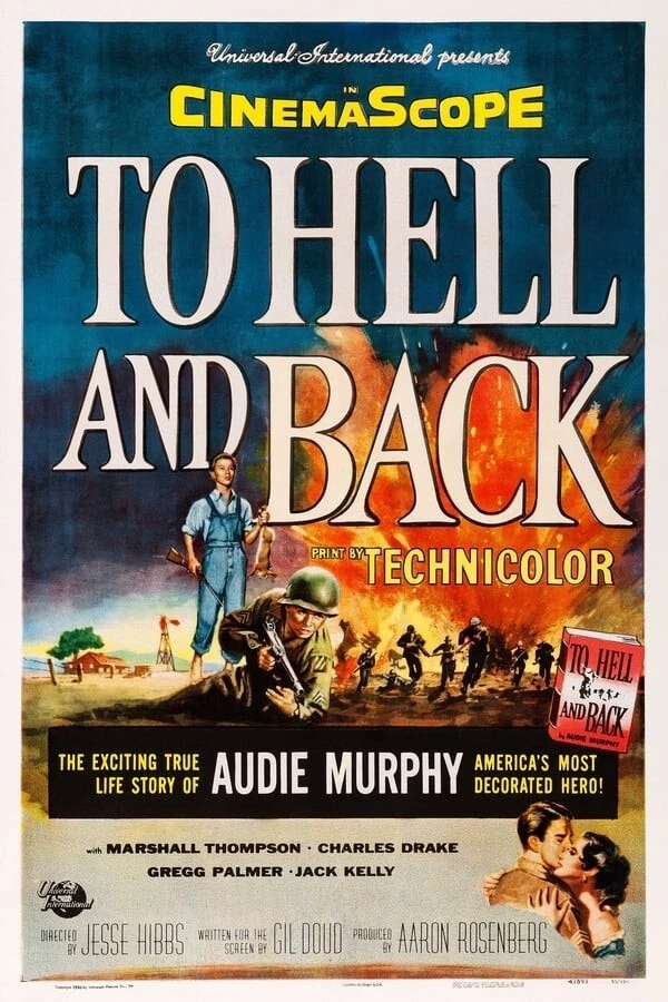 TO HELL AND BACK (1955) Audie Murphy DVD - Public Domain DVD NO CASE - Image 1 of 3