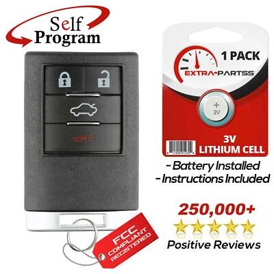 For 2008 2009 2010 2011 2012 2013 Cadillac CTS Remote Keyless Entry Key Fob Foto 1 de 4