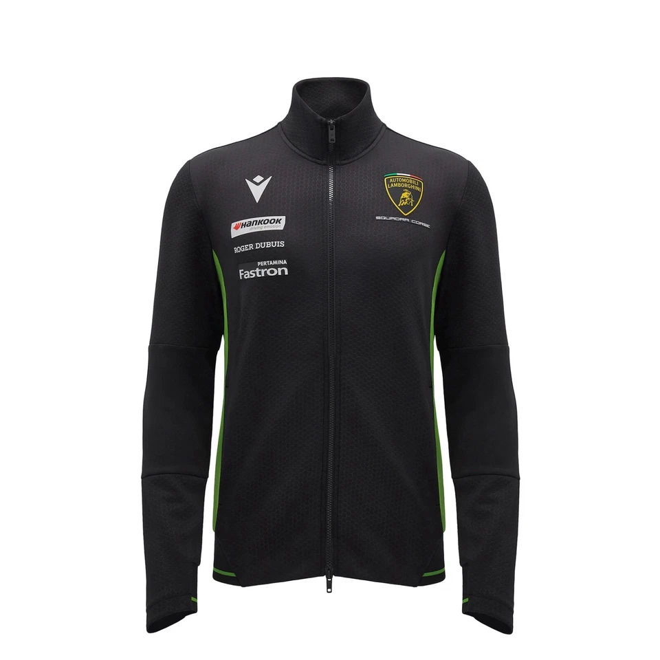 Sudadera negra Lamborghini Squadra Corse Super Trofeo cremallera completa para hombre Foto 1 de 4