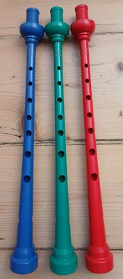Tubo de plástico original McCallum Chanters Highland tubos de gaita azul, verde, rojo Foto 1 de 4