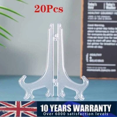 20X Plate Holder Display Decorative Easel Picture Frame Ornament Mount Acrylic - Image 1 of 4