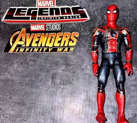 Marvel Legends Infinity War Thanos BAF Build A Figure Series Iron Spiderman Cover