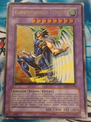 Elementar-Held Tempest EEN-DE034 Ultimate Rare Deutsch VG (Played) YUGIOH - Bild 1 von 4