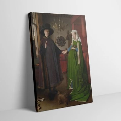 The Arnolfini Portrait (The Arnolfini Wedding) Jan van Eyck, Canvas Art Print - Image 1 of 3