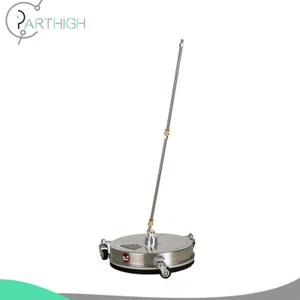 15" Pressure Washer Surface Cleaner with 2 Extension Wands 3 Wheels 1/4" - Picture 1 of 8