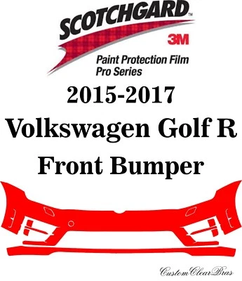 Película de protección de pintura 3M Scotchgard serie Pro 2015 2016 2017 Volkswagen Golf R Foto 1 de 3