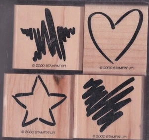 STAMPIN UP RETIRED NEW / UN-USED? SEE PHOTO  ~  TWO STEP STAMPING SET  ~ 2000 - Foto 1 di 2