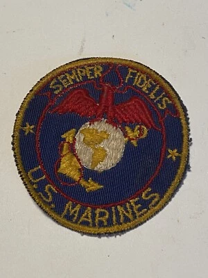 WWII USMC Marine Corps Pocket Patch  - Image 1 of 2