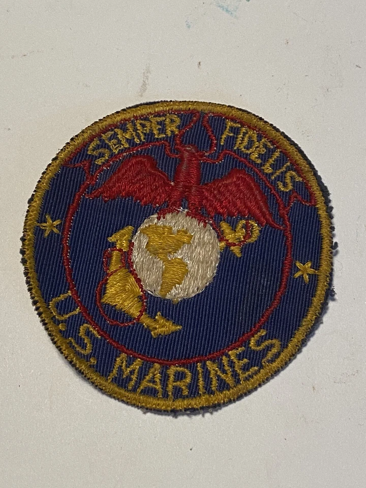 WWII USMC Marine Corps Pocket Patch  - Image 1 of 2