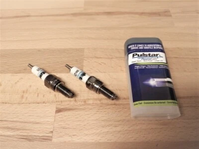 2 bujías de actualización de núcleo de plasma Pulstar se adaptan a: Honda VT125C y1998-2008 Foto 1 de 4
