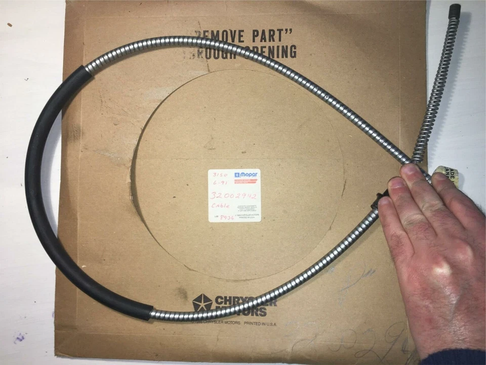 NOS Mopar 1990-1991-1992 Dodge Monaco Rear Brake Cable - C24 - Image 1 of 3