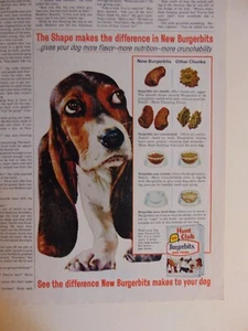 1963 Hunt Club BURGERBITS DOG FOUND Hound Dog vintage print ad - Picture 1 of 1