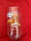 9-Lives Kitty Food MORRIS THE CAT Promo Drinking Glass 12 oz. 80s Vintage