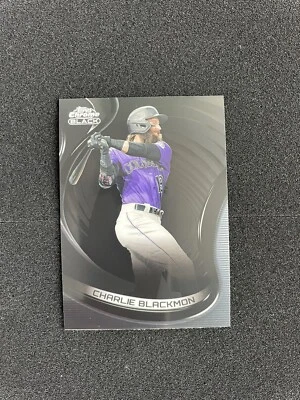 2022 Topps Chrome Black Charlie Blackmon #26 Colorado Rockies - Image 1 of 2