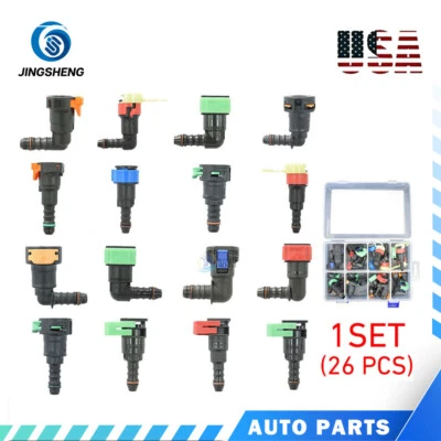 Conector de tubo de manguera de línea de combustible 26X apto para Ford F150 Focus Fiesta Explorer F250 Foto 1 de 3