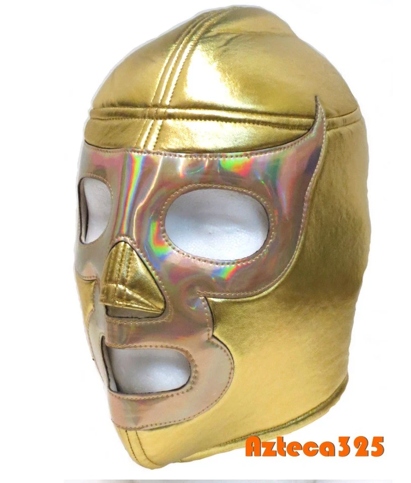 Máscara de lucha libre para adultos RAMSES From Nacho Libre (pro-fit) ropa de disfraz - dorada Foto 1 de 1
