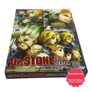 Dr. Stone Season 1+2 Complete Series (1-35 End) English Dub Region ALL DVD Anime - Picture 1 of 9