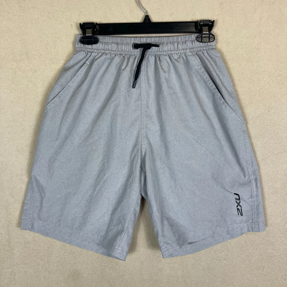 Pantalones Cortos de Correr 2XU Performance Para Mujer S Cintura Elástica Cordón Bolsillos Gris Foto 1 de 4