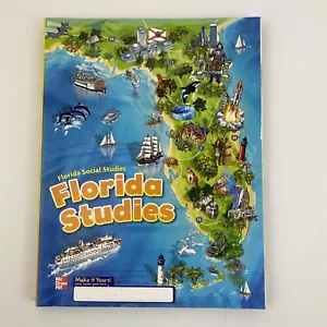 Florida Social Studies Grade 4 Paperback Workbook McGraw Hill Homeschooling NEW - Picture 1 of 24