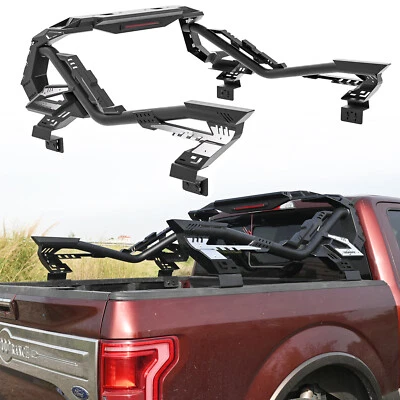 Truck Adjustable Steel Bed Roll Bar for Silverado/Ram/Sierra 1500 Tundra F-150 Foto 1 de 4