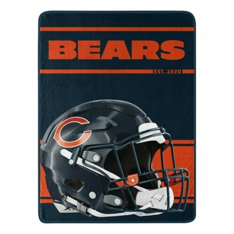 Chicago Bears Throw New w tags AND PLUSH Cover