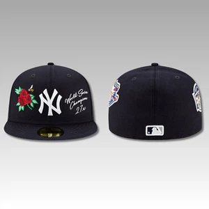 New York Yankees 27x WS Champs 59FIFTY Fitted Hat - Navy Blue by New Era - Picture 1 of 4