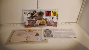 (Lot 639) Benham Coin Cover  Gibraltar 1999 Five Pounds Millenium Signed + COA - Picture 1 of 6