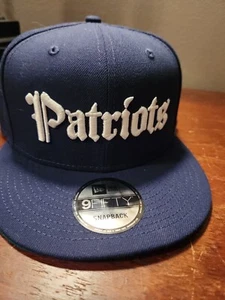 New England Patriots Classic Snapback Hat 3D Adjustable Cap Navy Blue New - Picture 1 of 7