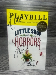 LITTLE SHOP OF HORRORS DAY STICKER, CAST SIGNED, ROB MCCLURE BROADWAY PLAYBILL - Picture 1 of 7