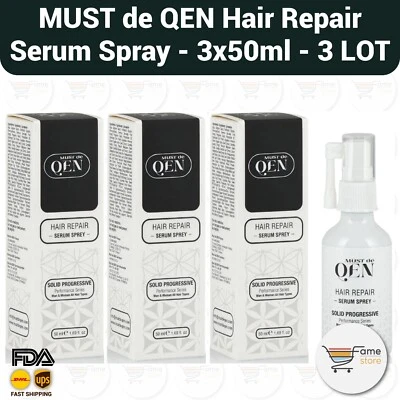 MUST de QEN Suero Reparador de Cabello Spray (3x 50ml)-3LOTE Foto 1 de 2