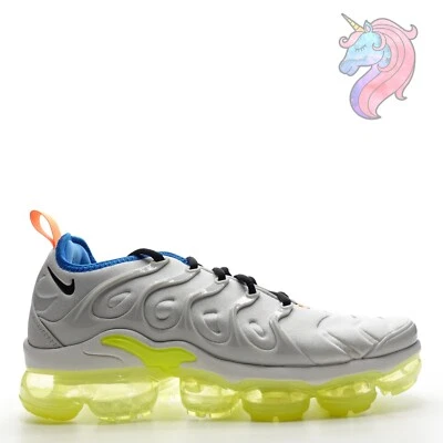 Nike Air Vapormax Plus Grey Yellow Sneakers Womens Size 10 DQ4695-001 Mens 8.5 - Image 1 of 4