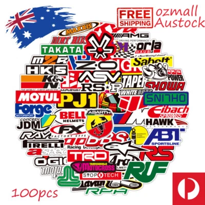 100pcs JDM DRIFT CAR Stickers Bomb Japanese Racing Car Motorcycle Waterproof - image 1 of 4
