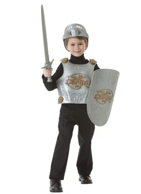 Medieval Knight Set - Gold/Silver - Plastic  - Costume Accessory - Child - Image 1 of 2
