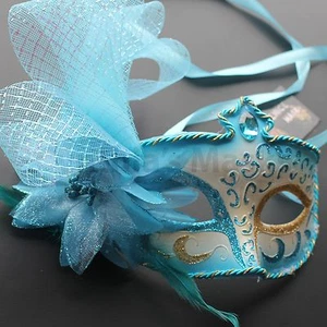 Venetian Floral Masquerade Mask 8+Colors Party Prom Mardi Gras Halloween Costume - Picture 1 of 9