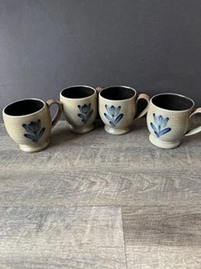 Juego de 4 tazas grandes de cerámica esmaltada con sal Marzden - Imagen 1 de 8