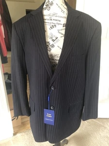 Tony Blake jacket men's sz. 44R new black with white stripes - Picture 1 of 18