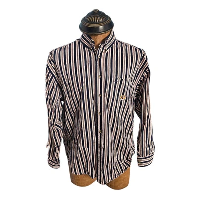 Camisa Resolute Bay para hombre a rayas informal de negocios con botones L Foto 1 de 4