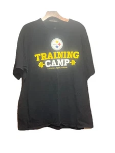 Majestic Pittsburgh Steelers offizielles Trainingslager Langhantel T-Shirt schwarz XL - Bild 1 von 4