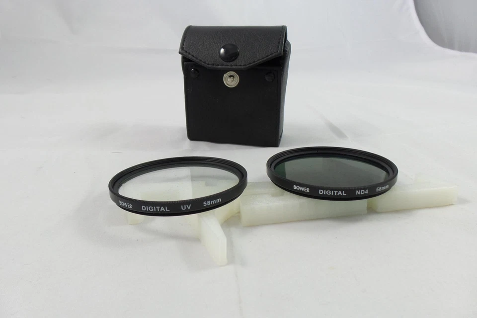 Bower Digital 58mm Filter Set 2 Piece with Case (UV / ND4) Grade A - Image 1 of 1