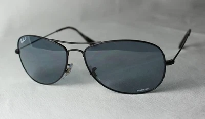 RAY-BAN SONNENBRILLE *RB 3562 006/BA* NEU Schwarz - Polarisiert - Bild 1 von 4