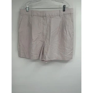 Pantalones Cortos Aritzia Wilfred Natural Crudo Medio Muslo Lino Sin Esfuerzo 5" Talla 16 Nuevos sin Etiquetas - Imagen 1 de 7