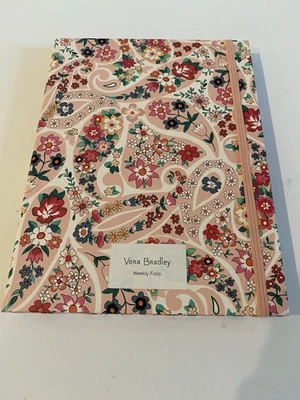 Vera Bradley Weekly Folio Prairie Paisley Pink New - Image 1 of 4