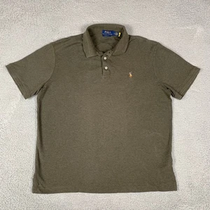 Polo Ralph Lauren Polo Shirt Large Classic Fit Green w Multi Color Pony - Picture 1 of 10
