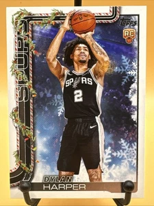 2025-26 Topps Holiday SSP Back Variation RC Dylan Harper #SSB-DH Spurs - Picture 1 of 7