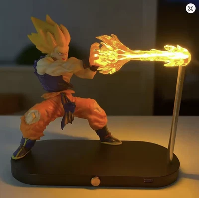 Dragon Ball Lamp Super Saiyan Goku Figure LED Night Lamp DBZ Figuras Table Light