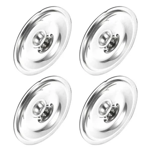  4 Pcs Frying Pan with Lid Stainless Steel Cooking Lids for Restaurant Food - Picture 1 of 12